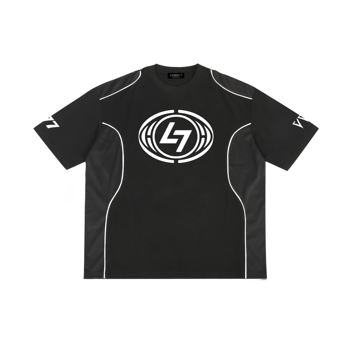 Contrast Piped Panel T-Shirt